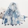 Bohemian Colorful Printed Women's Tassel Scarf - Perfect for Seaside Vacations and Sun Protection
