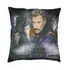 Johnny Hallyday Pillow Home Decor Fashion French Rock Singer Cushions for Sofa Square Pillowcase