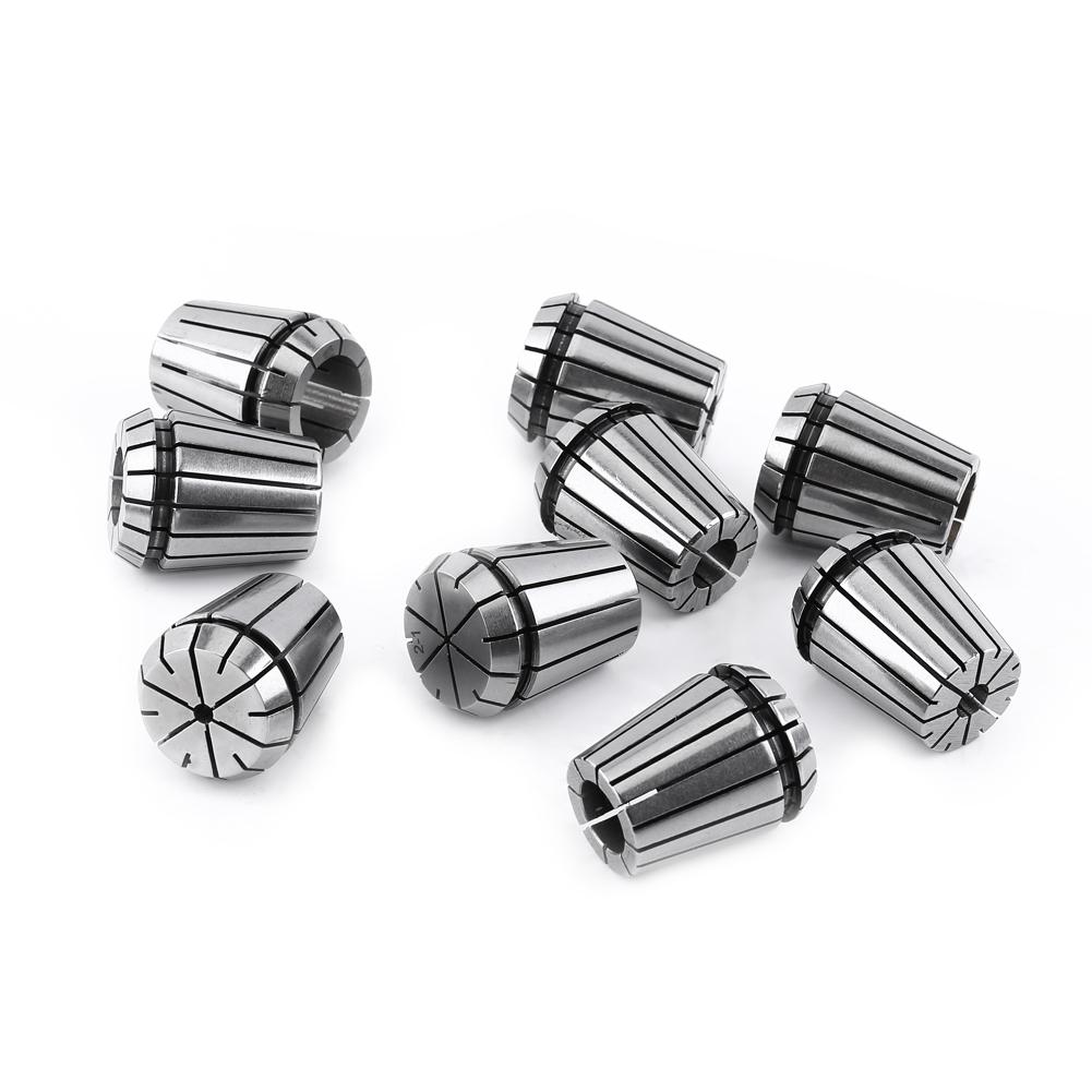 9pcs ER32 Spring Collet Set for CNC Engraving Machine and Milling Lathe Tool 220mm