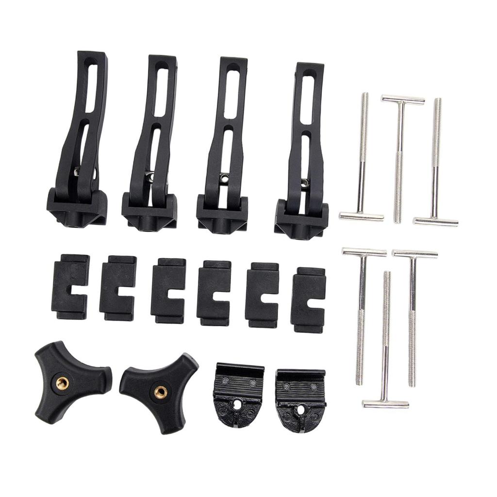 Truck Tonneau Cover Replace Part Sturdy Versatile Black Weather Resistant Mounting Kit Accessories Car Trunk Lid Fastener Set