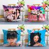 A-Aespas-K-Karina Kpop Style Girl Pillow Case Plush Fabric Soft Double Sided Print Sofa Cushion Cover Throw Pillow Covers