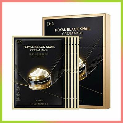 Royal Black Snail Cream Mask Sheet 5 Sheets