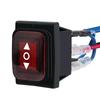 Waterproof 6-Pin 3-Speed Reverse Switch with Wire Self Resetting Toggle Motor Switch Durable Power Supply