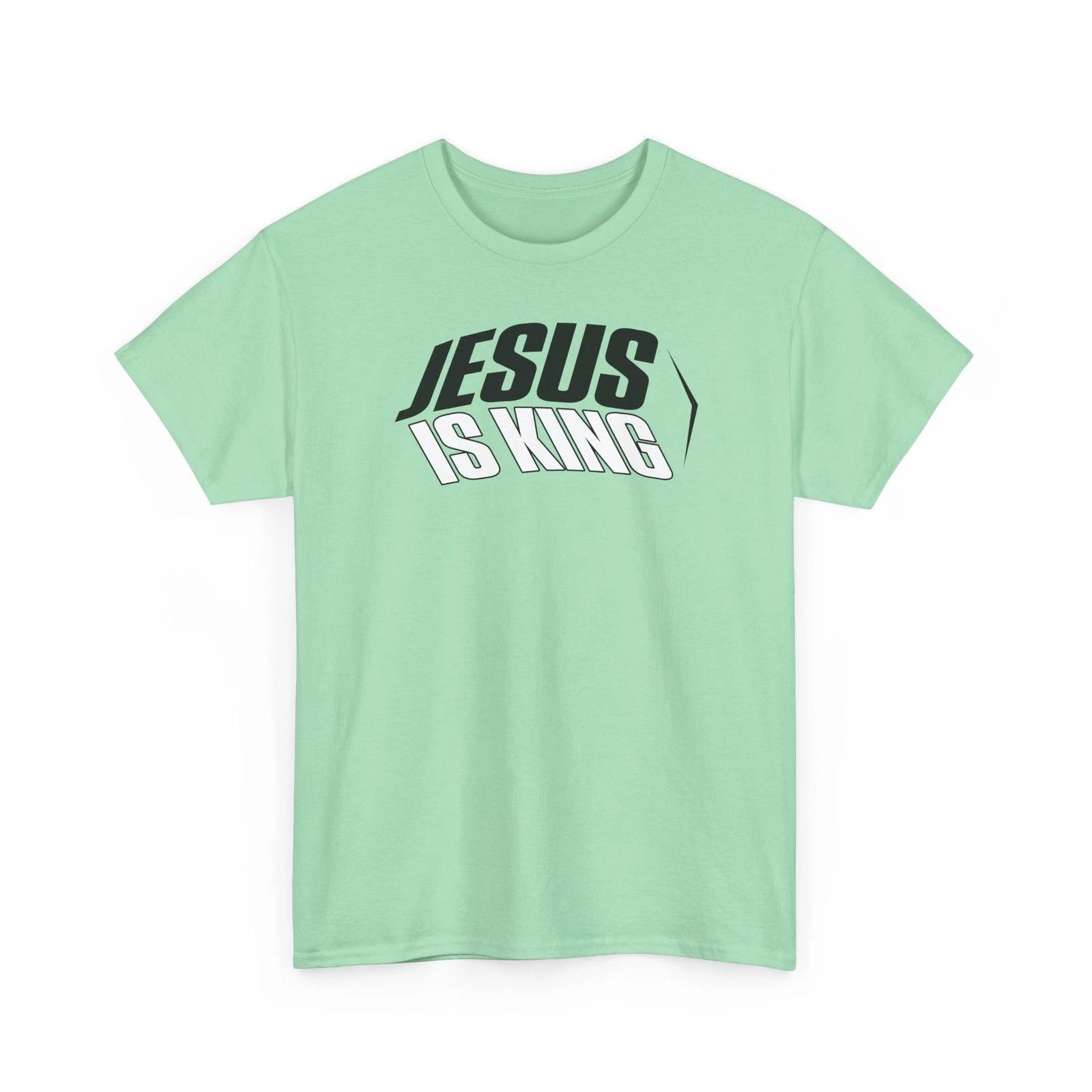 Jesus Is King Christian Bible Verse T-Shirt 4XL