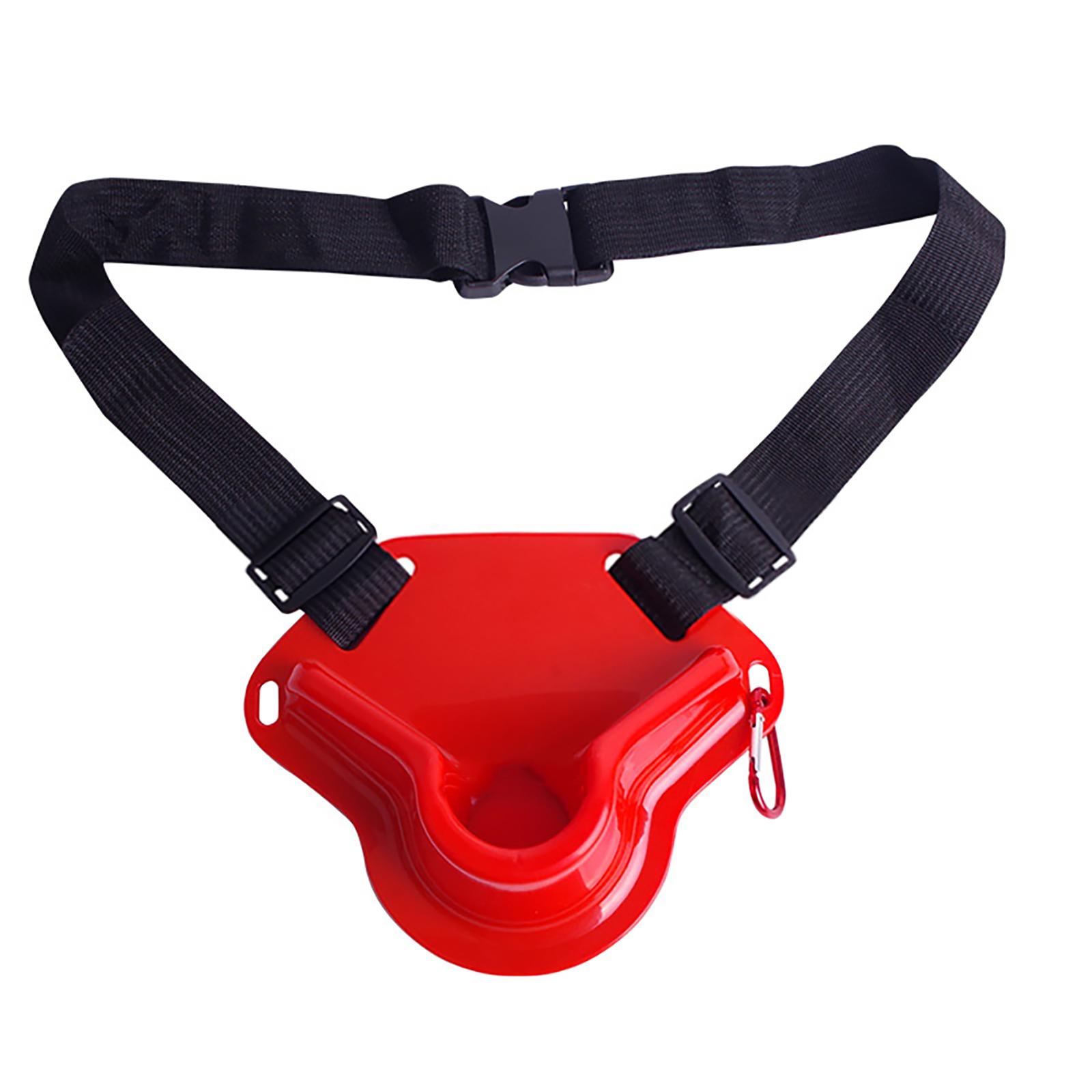 Рыболовный поясной ремень Боевой поясной ремень Портативный держатель для удочки Верхний ремень Поясной держатель для удочки стоя для рыбалки на открытом воздухе 16 x 19,5 x 6,3 см