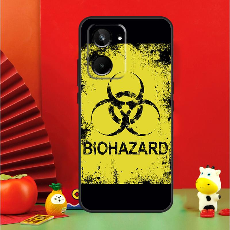 Biohazard Symbol Logo For Realme GT6 GT7 15 Pro 10 11 12 13 14 Pro Plus C65 C67 C63 C61 C55 C51 C53 C35 C75 Case