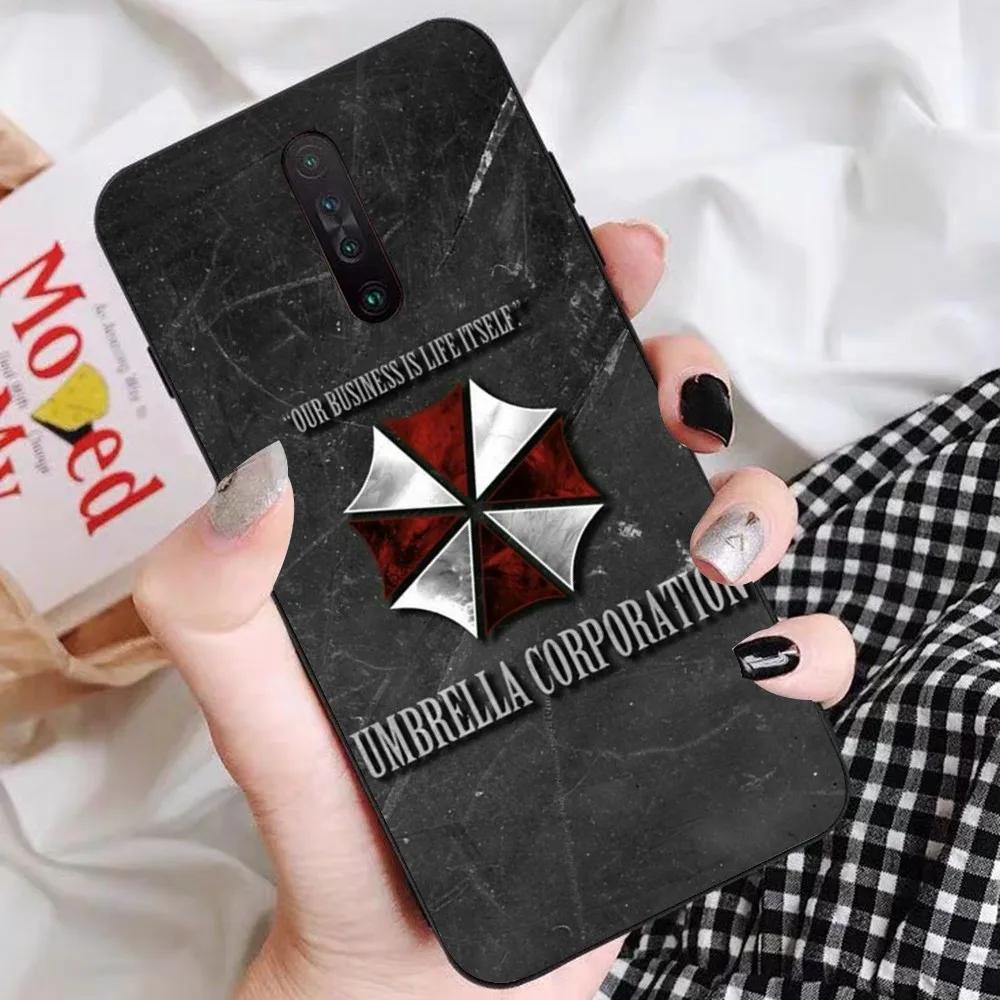 

Resident Evil Umbrella Phone Case For Redmi 5 6 7 8 9 10 plus pro 6 7 8 9 A GO K20 K30 K40 pro plus F3 Fundas Redmi 6