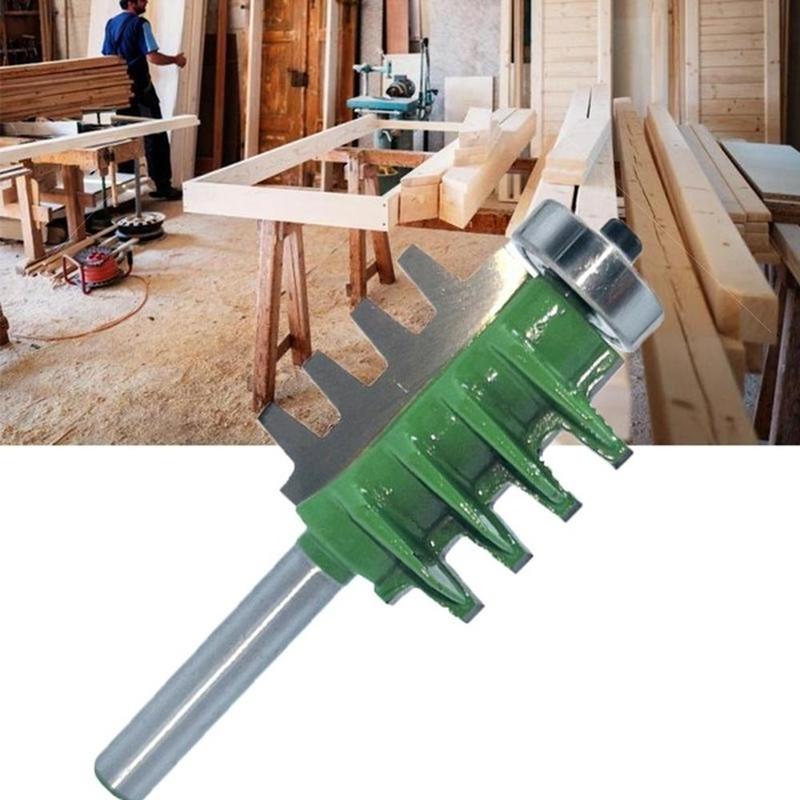 Milling Cutter 8mm Shank Router Bits Finger Joint Glue Cutter for Wood Cone Tenon Carpentry Wood Trimming Woodworking Tools