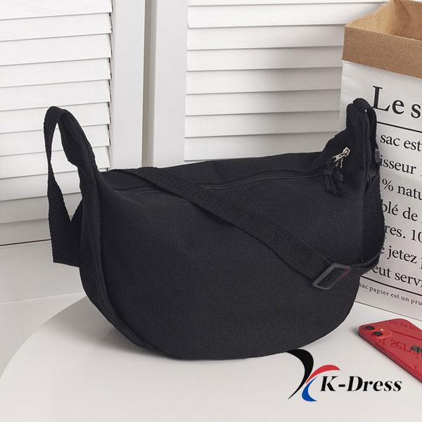 2-color Crescent Cross Canvas Eco Bag