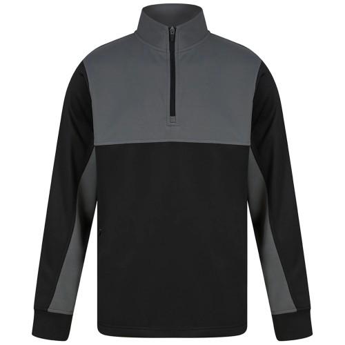 Finden & Hales Mens Colour Block Quarter Zip Tracksuit Top