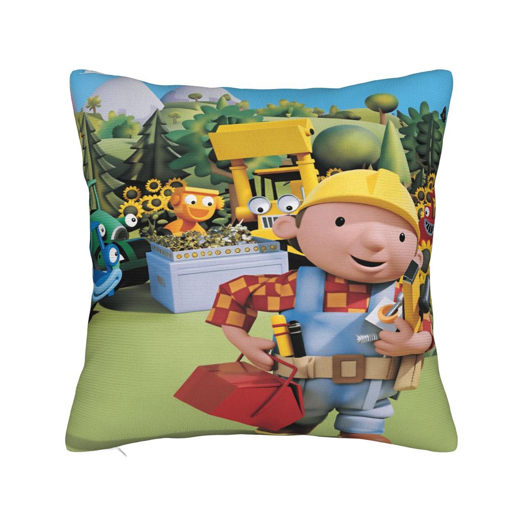 Cartoon B-Bob B-Builder Pillow Case Custom Pillow Cover For Living Room Sofa Fashion Pillowcases