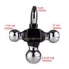Suport de cuplă pentru remorcă cu trei bile Se potrivește receptorului de 2" Trei dimensiuni de bilă 1-7/8" 2" 2-5/16" Cuplă de remorcare Heavy Duty pentru camionetă SUV