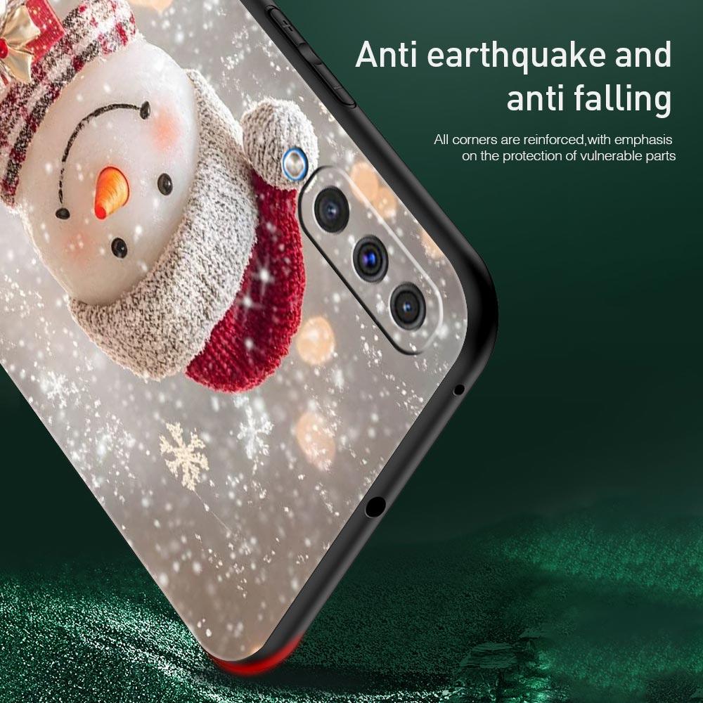 Christmas Snowman Phone Case for Samsung Galaxy A56 A36 A26 A16 A34 A24 A42 A22 A20 A12 A40 A30 A10 5G Soft TPU Cover Shell Bags