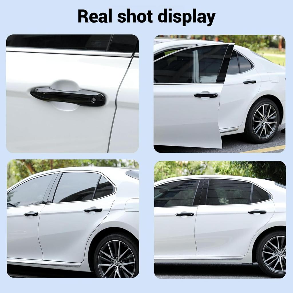 Car Door Handle Protectors for Vehicles Compatible with Camry 2019-2025 Corolla Prius 2020-2025 Venza Avalon 2016-2024 Car Door Handle Scratch
