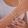 Lobster Clasp Bracelet for Women Gold Silver Heart Charm Pave Stainless Steel Delicate Fine Solid Statement Jewelry Gift