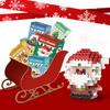Weihnachtsgeschenke Bausteinserie Weihnachtsmann Rentier Puzzle Montagebausteine Tischdekoration Spielzeug für Kind Weihnachtsgeschenk
