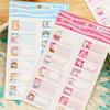 14Pcs Cartoon Animal Pattern Name Stickers Waterproof Tag Label Self-adhesive Scrapbook Decals School Stationery