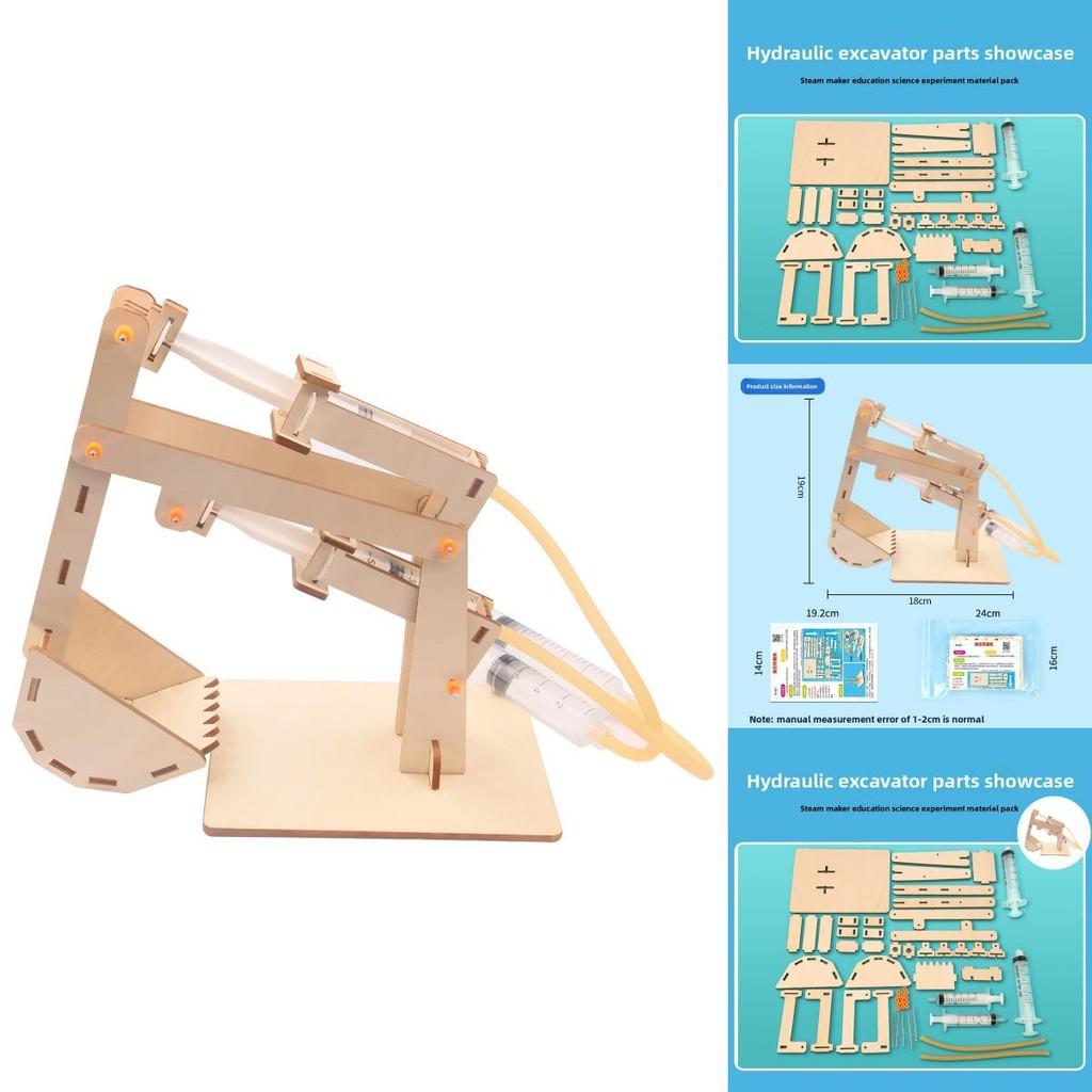 Zestaw hydraulicznego koparki STEM Edukacja Dla Dzieci DIY Zabawka Naukowa Dla Uczniów Szkoły Podstawowej