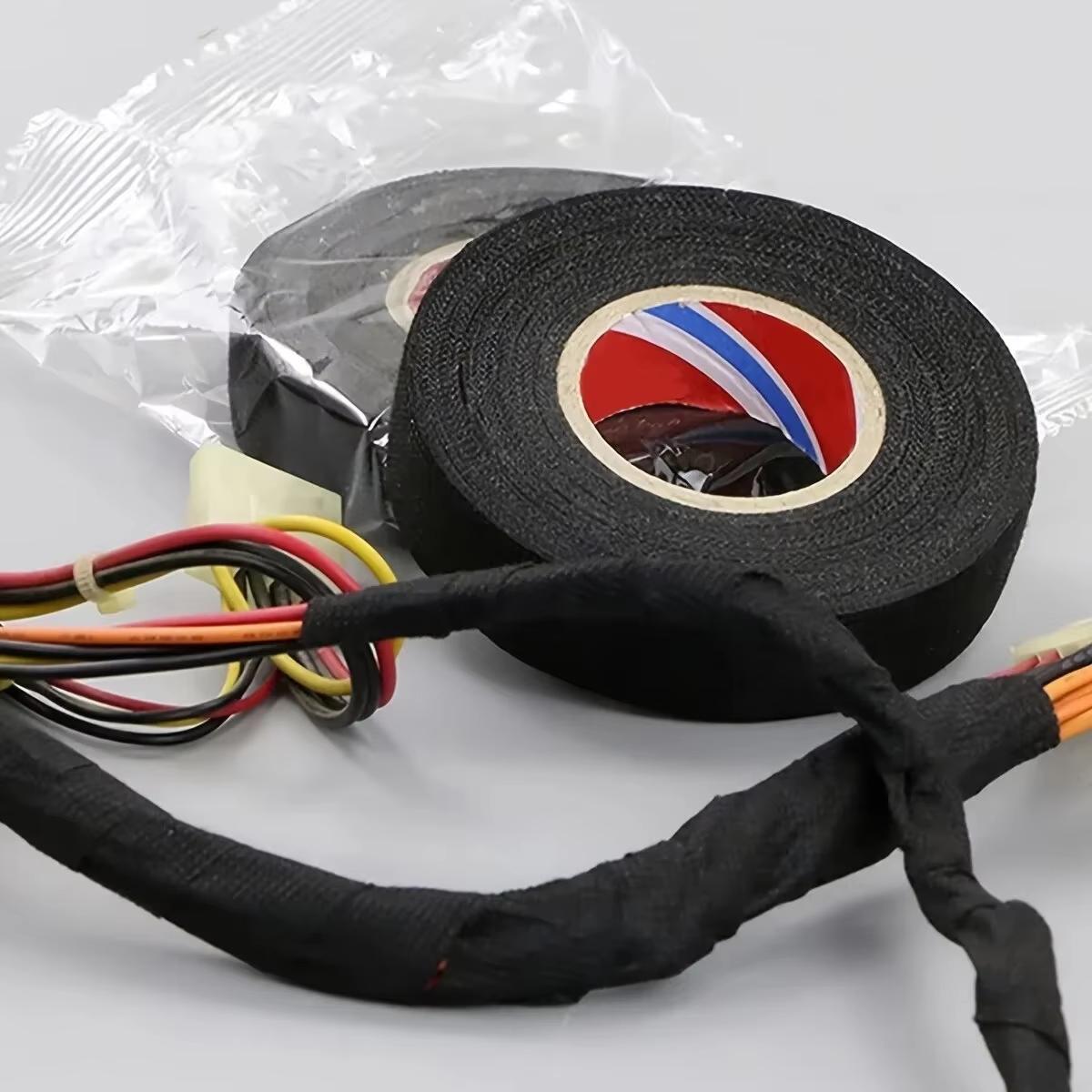 

Tape Car Engine Compartment Car With High Temperature Resistance Insulation Flame Retardant Velvet Electrical Tape Cloth чорний
