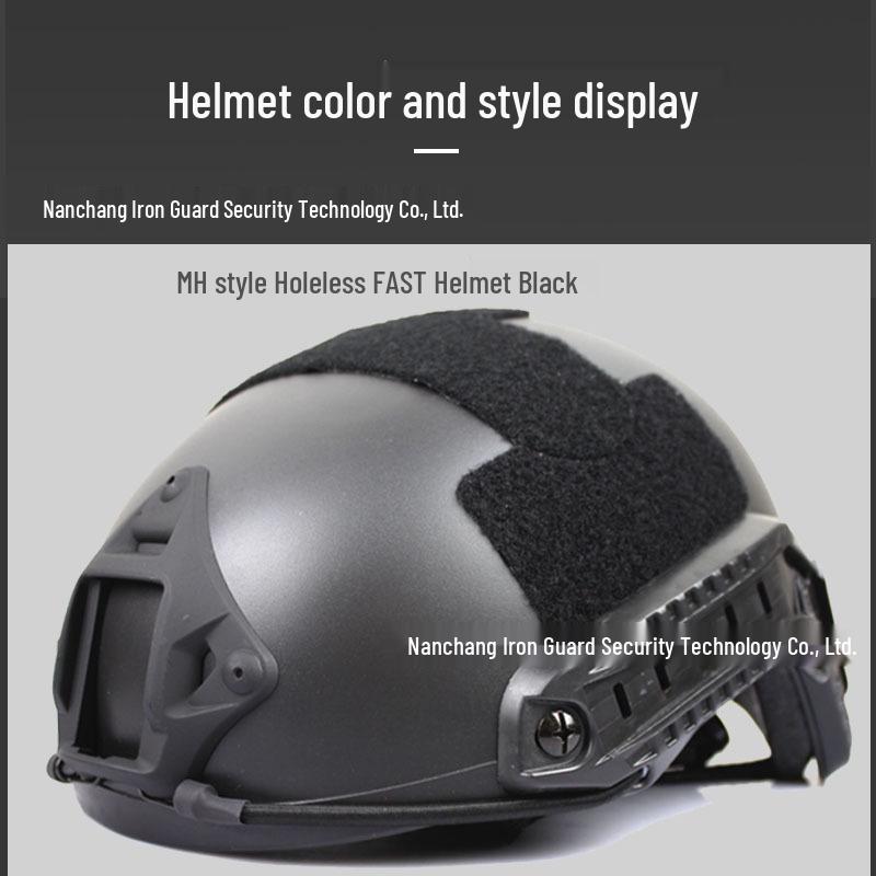 Tactical Military FAST Helmet - Simple Game CS Rail, Oval No-Hole Design for Outdoor Use
