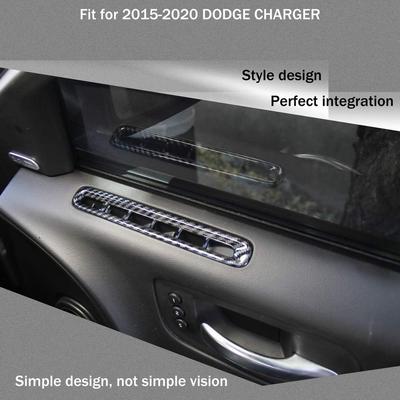 Door A/c Vent Panel Air Carbon Fiber Accessories for Dodge Charger 2011+