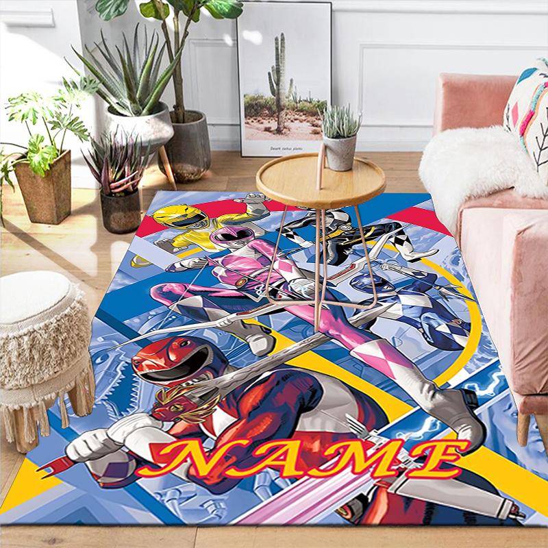 Custom 1Pc Power Rangers Artwork Rug Office Carpet Indoor Outdoor Entrance Doormat Nonslip Soft And Comfortable Living Room D2915214