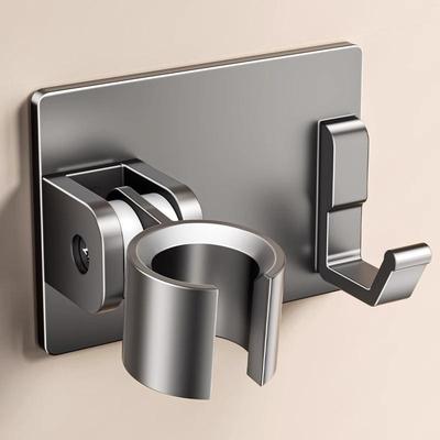Adjustable No-Drill Shower Head Holder - Fixed Base