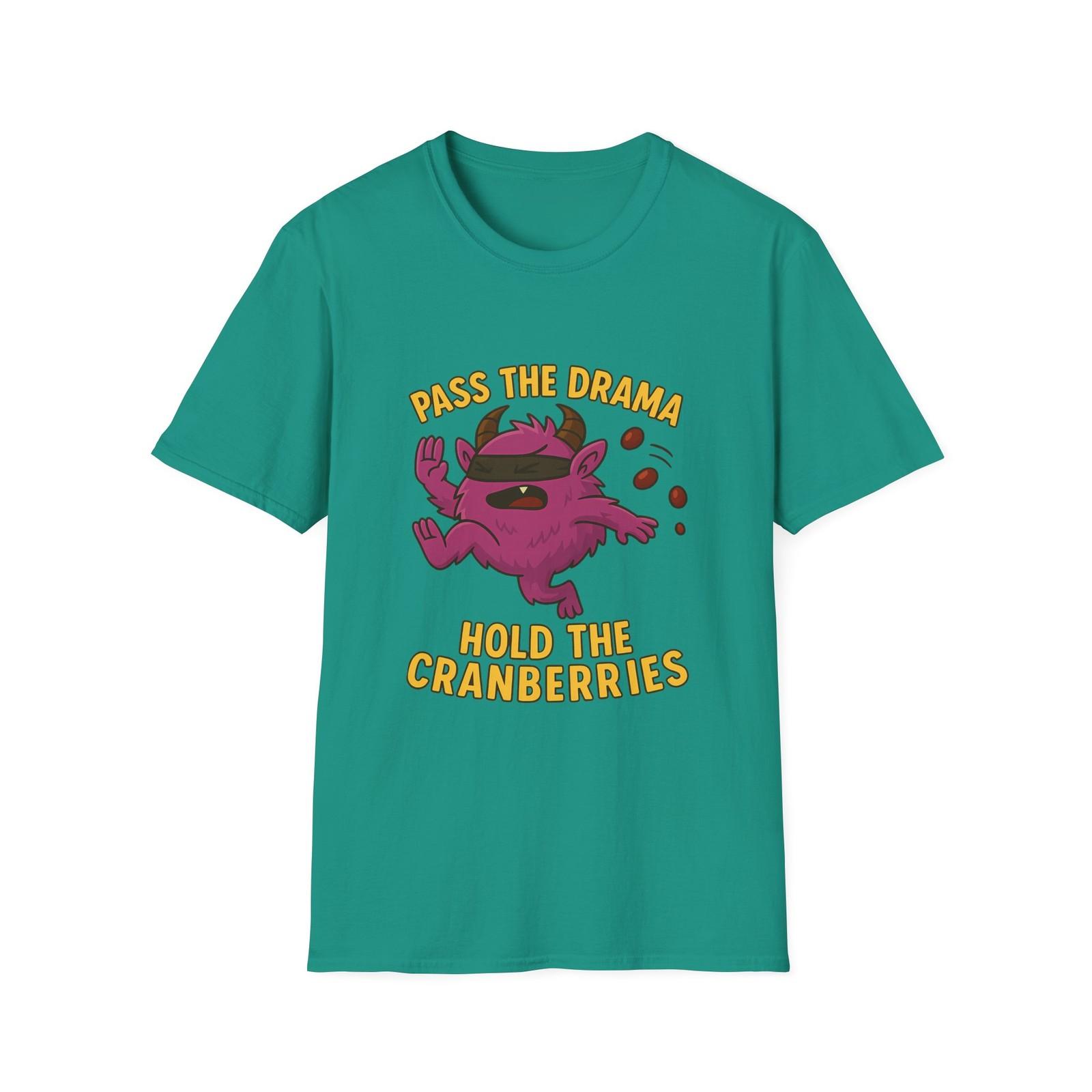 Unisex Softstyle T-Shirt Mens Womens Tees Top Ninja Monster Cranberry Chaos Funny Thanksgiving Tee 3XL