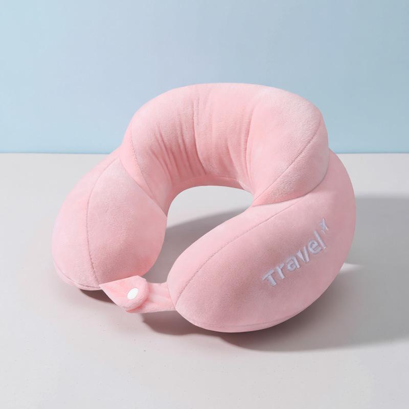 Custom Logo U-Shaped Neck Support Pillow for Airplane Travel