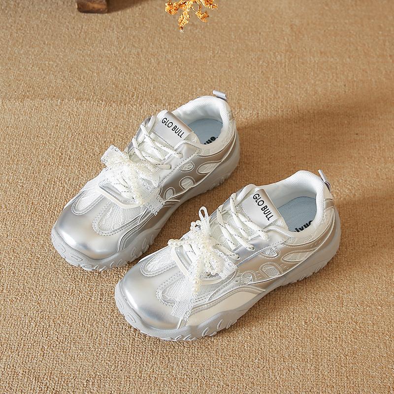 CRLAYDK Womens Sweet Sneakers Casual Walking Non Slip Comfortable Shoes Fashion Summer Lace Sports Running Shoes for Ladies