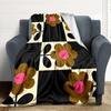 1pc Flower Pattern Blanket Warm,Perfect for Camping And Travel, Making It a Great Gift for Any Season yy250904053