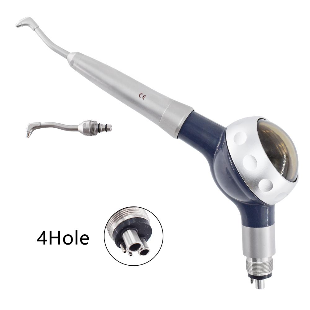 

Dental Air Water Polisher Handpiece Microetcher Sandblaster SandgunTeeth Polishing Air Prophy B 4 holes синій