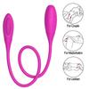 Rechargeable Dual Vibrator 10 Speeds Double Head Jump Egg Bullet Dildo Vibrator Adult Sex Toy For Couple Men Women