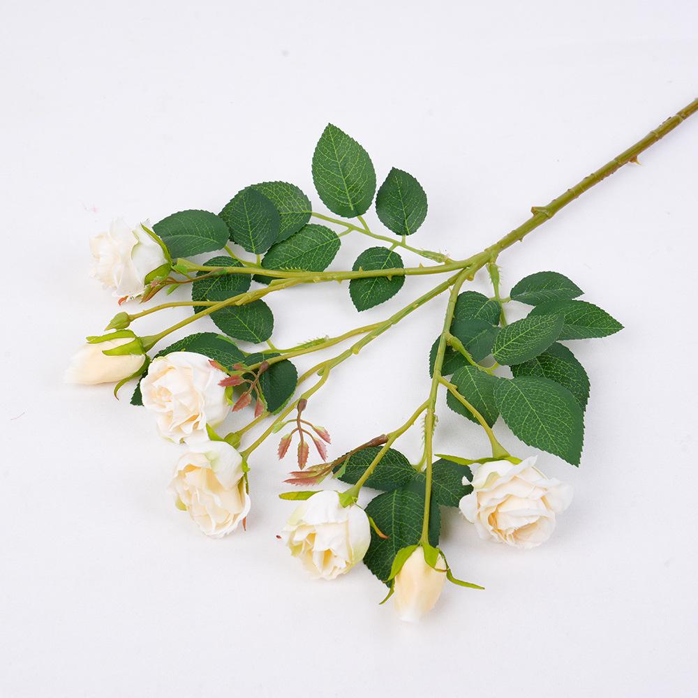 

7 Голов Роза Искусственный Цветок, Свежий Цветок для Домашнего Декора Свадебная Роза Искусственный Цветок шампанского