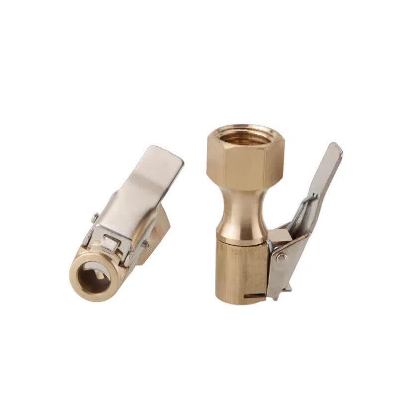 XIZUO Copper Dual-Use Tire Pressure Gauge & Air Chuck