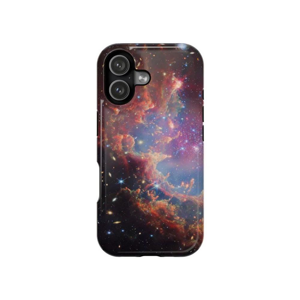 

Luxury Clmj Star Cluster Red geometric Design Phone Case for iPhone 17 16 15 14 13 12 11 Air Pro Max Plus Double-layer Cover iPhone 13 ProMax