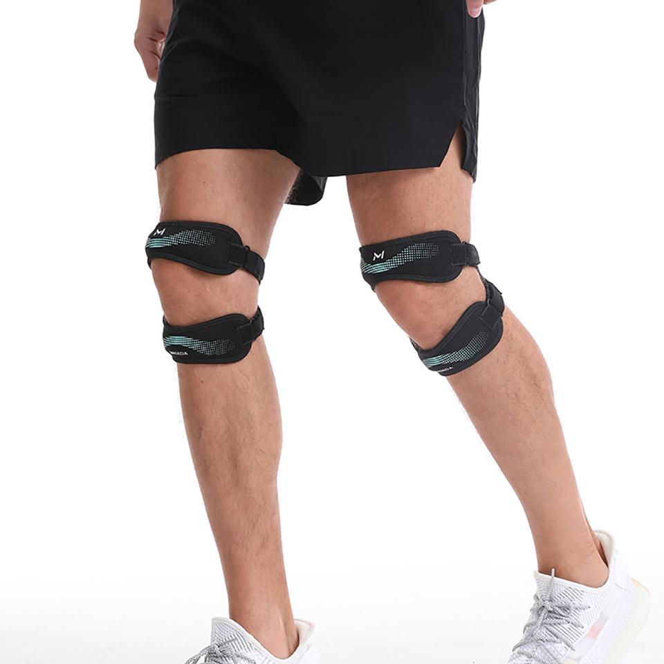 1Pcs Knee Pads Double Silicone Meniscus Support for Men Women Anti Sprain Shock Absorption Protective Gear