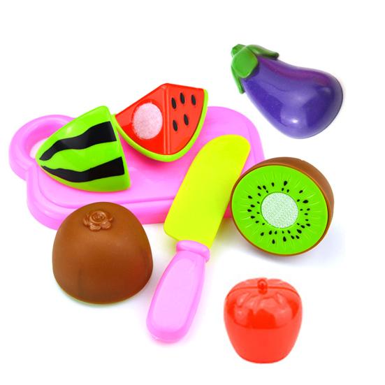 1Set Pretend Play Toy Hands-on Ability Resistant To Falling Plastic Cut Fruit Children Toy for Kids
