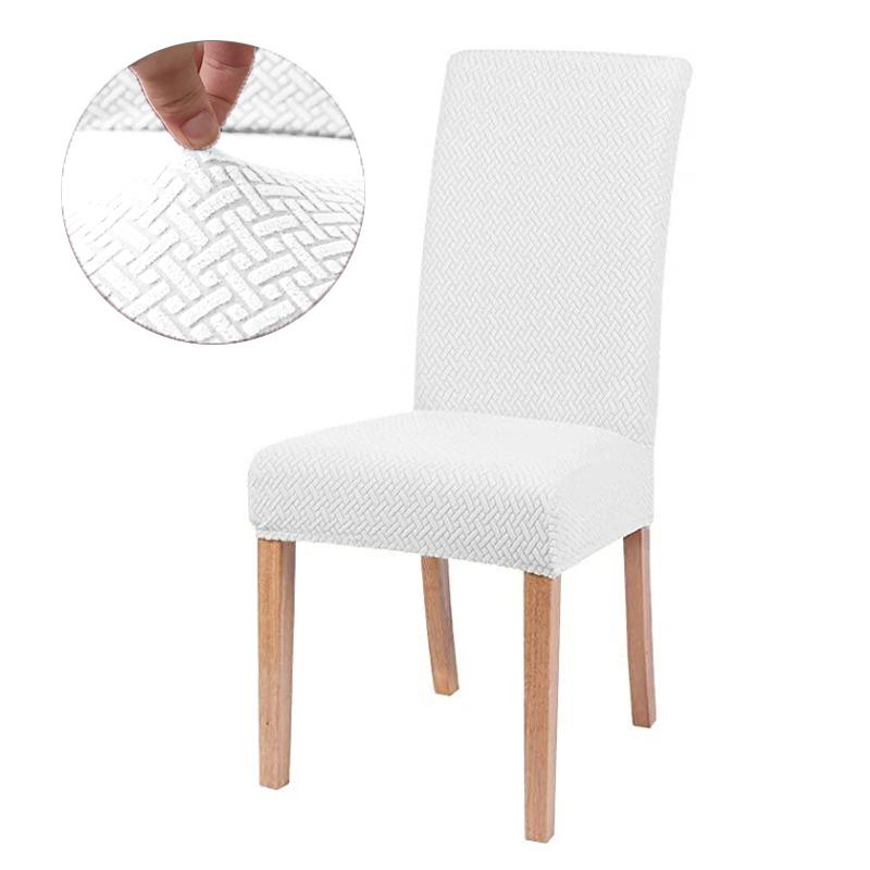 Jacquard Chair Cover, Durable Elastic Fabric Cover For Dining Chairs, Chairs Covers Stretch For Kitchens Home Living Room Decor
