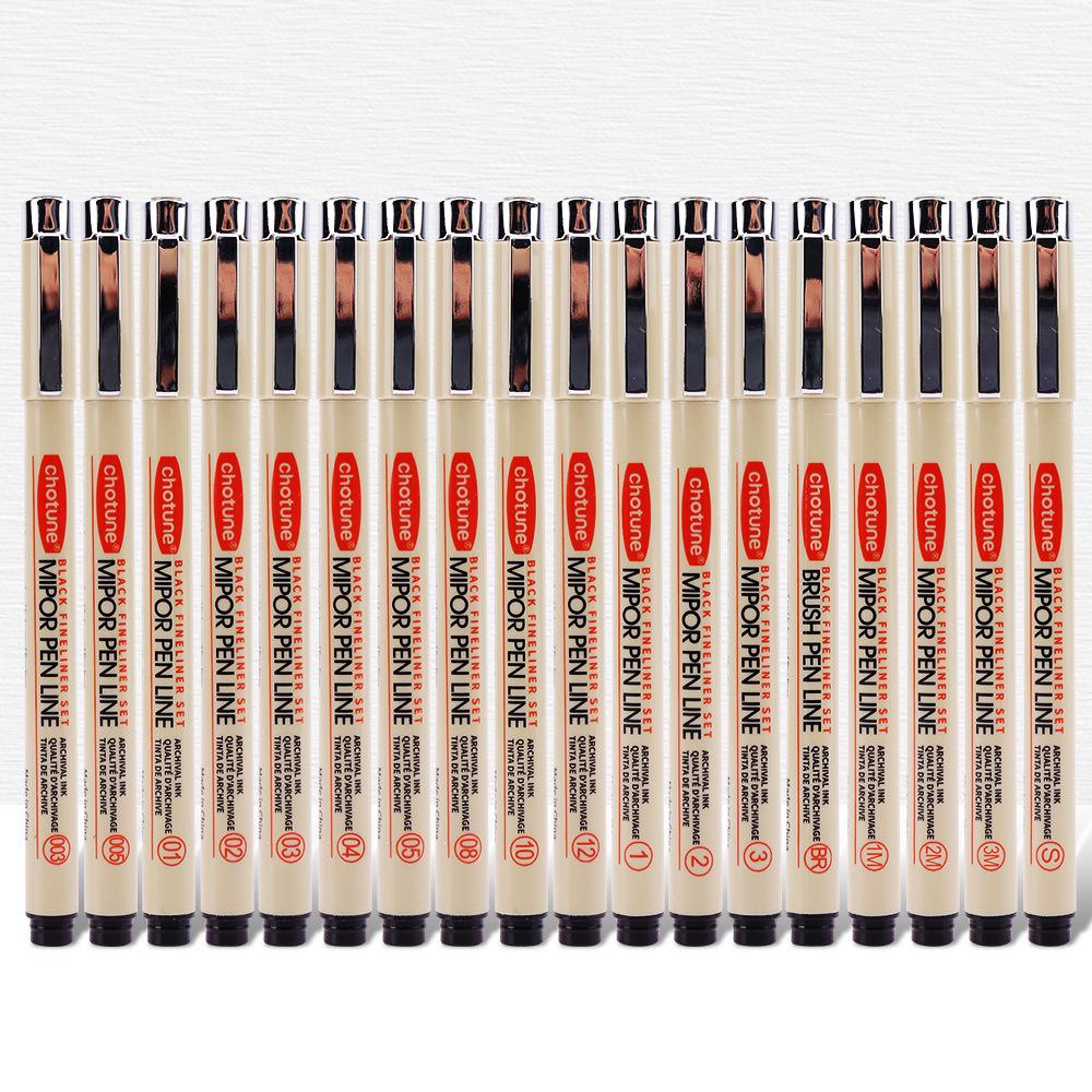 Autumn Figure Waterproof Pen Set for Art, Architectural Design, Manga, and Hand-Drawn Outlining