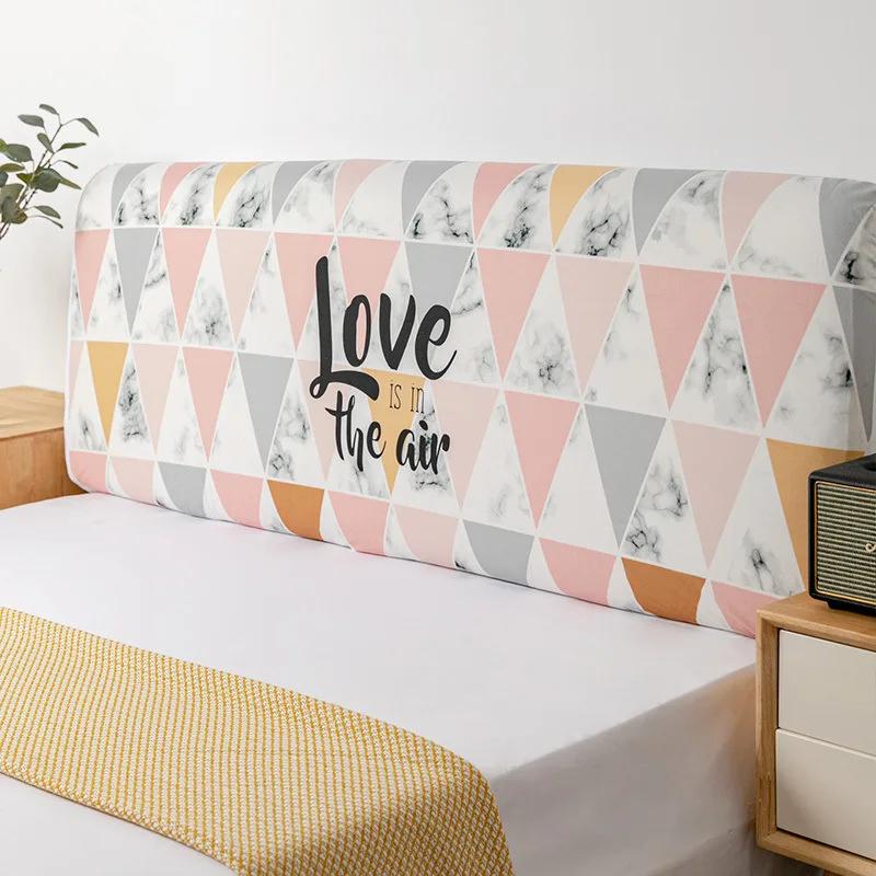 Nordic Cartoon Cat's Paw Bed Head Soft Dust Cover Full Enclosed Elastic Dust-proof Bed Head Cover/ Protective Cover