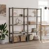 VidaXL 5-Tier Storage Rack Grey 170x38x170 Cm Pine Wood 373384