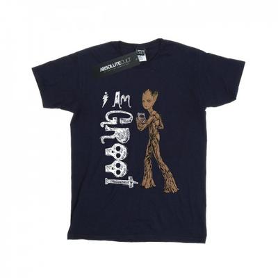 Damen/Damen Avengers Infinity War I Am Teenage Groot Boyfriend-T-Shirt aus Baumwolle