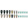 Festive Press On Nail SelfAdhesive Gel Stickers Christmas Patterns Nail Art Tools With Emery Board