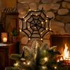 Celebration Party Favors Halloween Spider Web Tree Topper Decoration Metal Festive Fall Festival Ornaments Ornament for Yard Scary Yard Accents