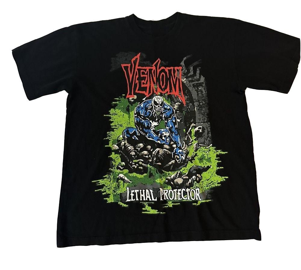 Футболка Marvel Venom Lethal Protector Размер S-5XL Репринт НОВАЯ Унисекс Футболка XXXL