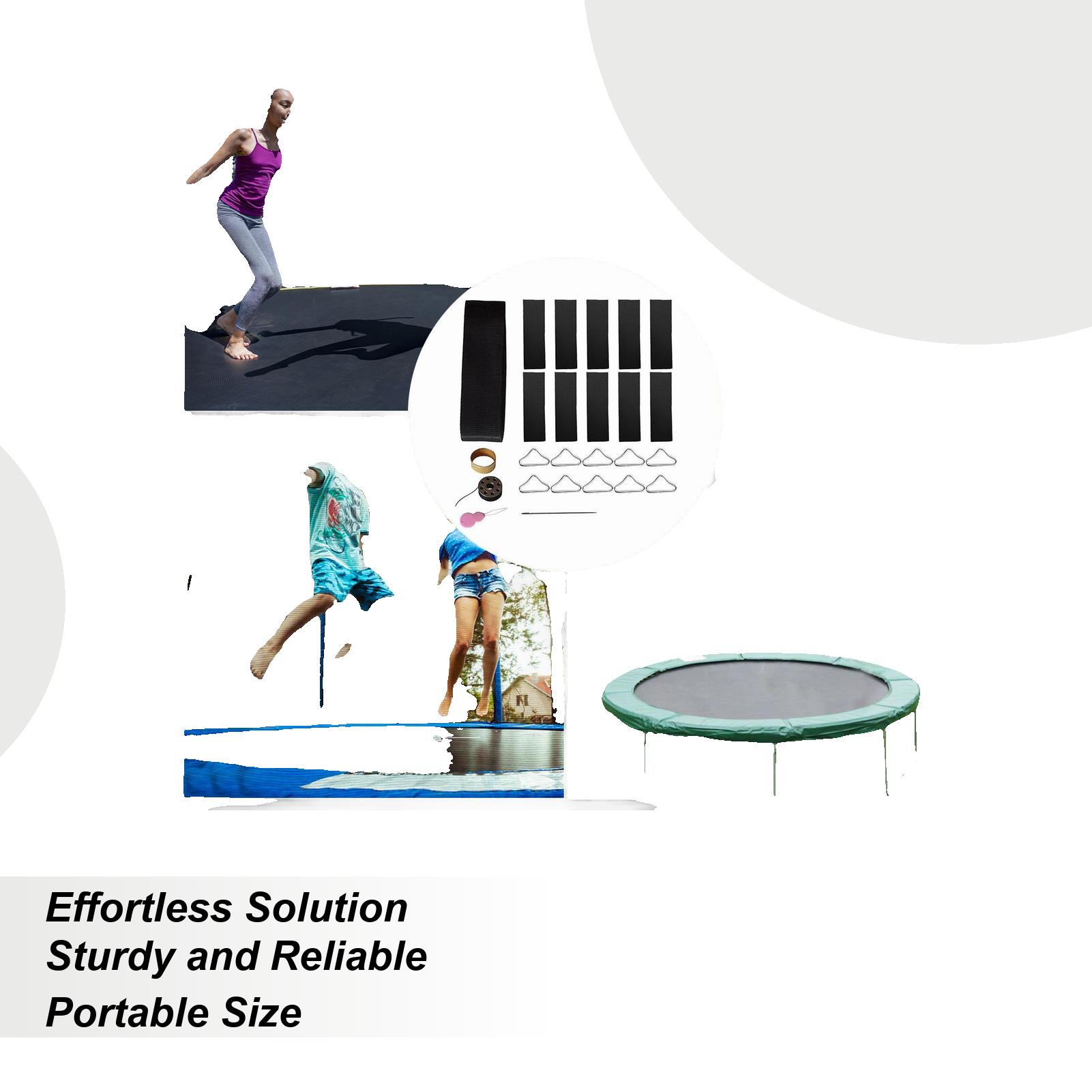 Trampoline Patch Replacement Repair Supplies Triangle Ring Buckle Wear Resistant Sturdy Complete Patch Repair Kit For Trampoline China Mainland