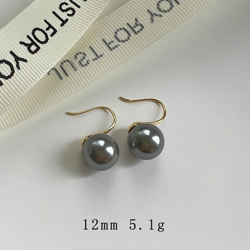 Pearl earrings women's niche unique earrings new earrings fashion commuter ear hooks high-end temperament earrings