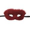 Plush Fox Cat Mask Trendy Animal Half Face Masks Costumes Prop for Halloween Christmas Masquerade Party Cosplay Props