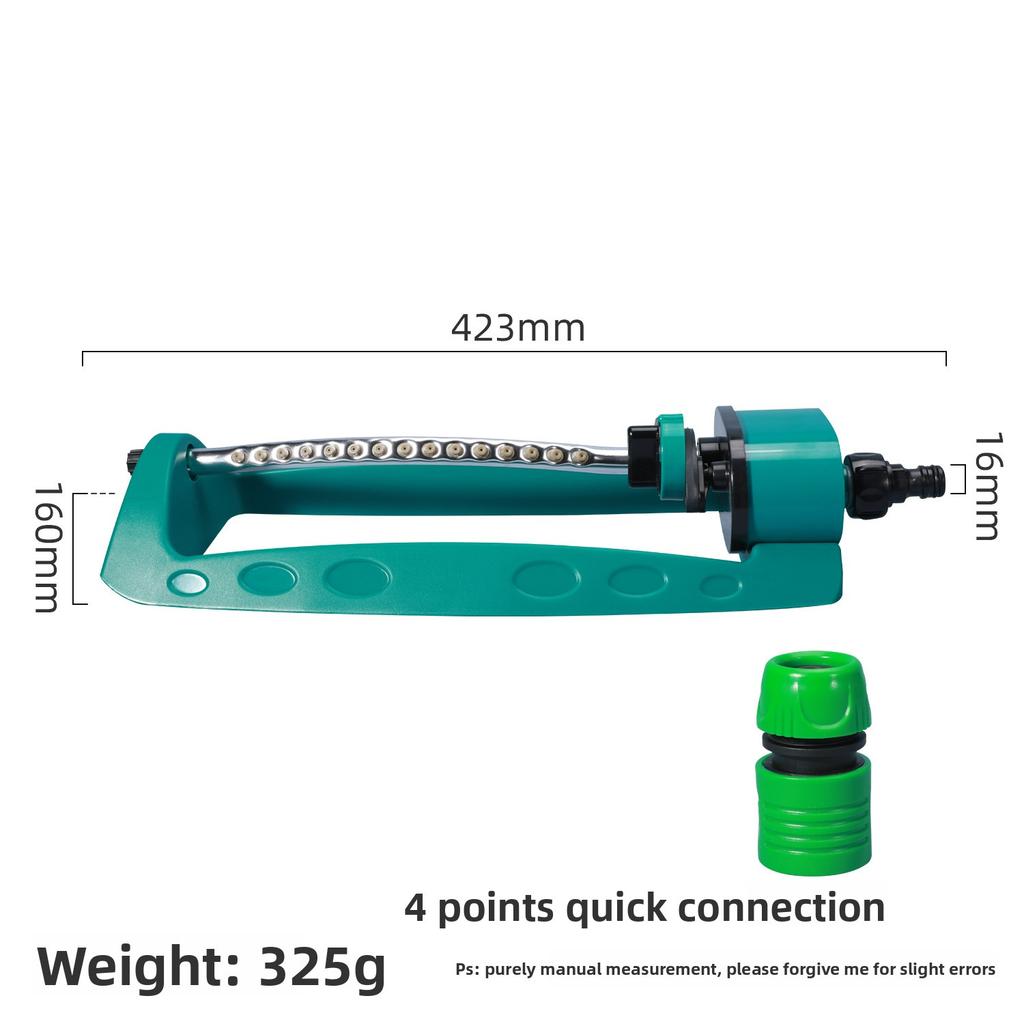 Automatic Oscillating Lawn Sprinkler 19 Hole 4 Modes Watering Device for Home Garden Agricultural Irrigation